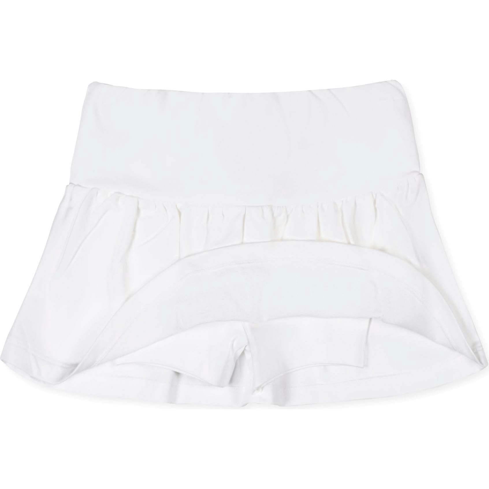 Organic French Terry Skort, White