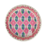 Packed Party Circus Soiree Dinner Plates 10ct - Gold Foil Colorful Party Dinner Plates, 10 Inch, 400 GSM for Circus and Carnival Celebrations