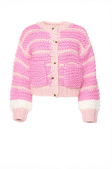 Bailey Cardigan in Pink Stripes