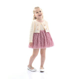 Ivory Rose Rabbit Cardigan Dress
