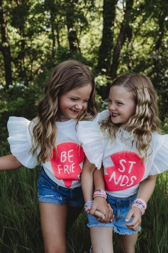 Best Friends Ruffle Sleeve T-Shirts