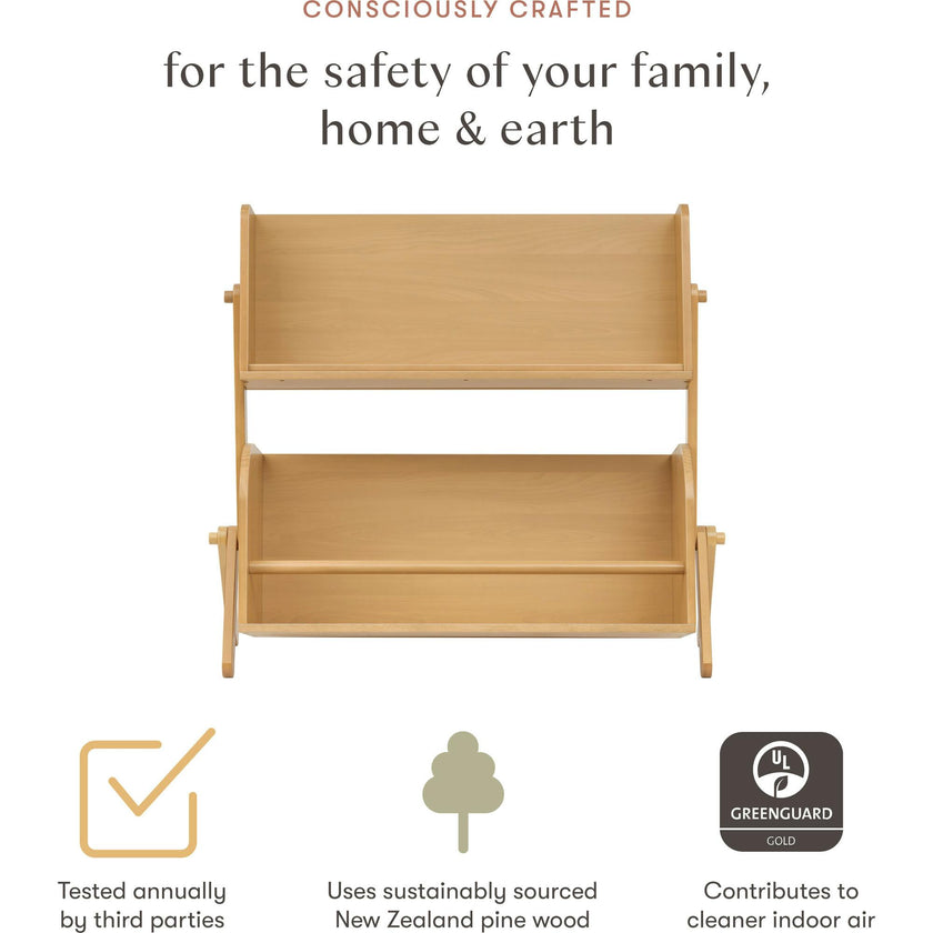 Tally Storage and Bookshelf in Honey