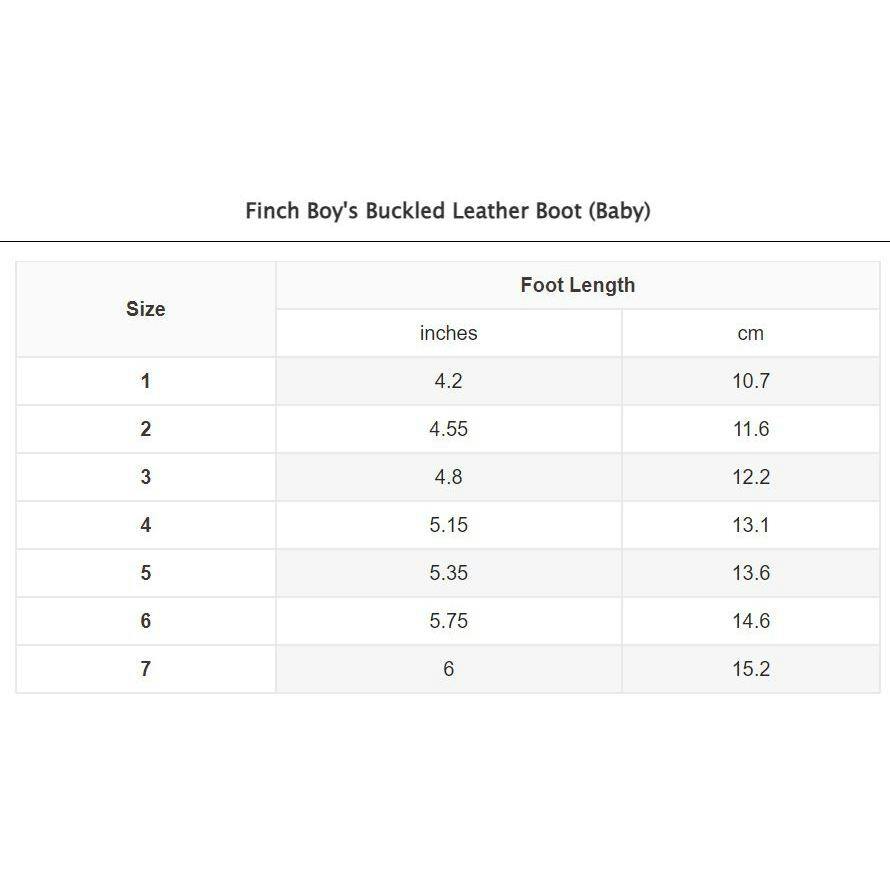 Finch Boy's Buckled Leather Boot (Baby)