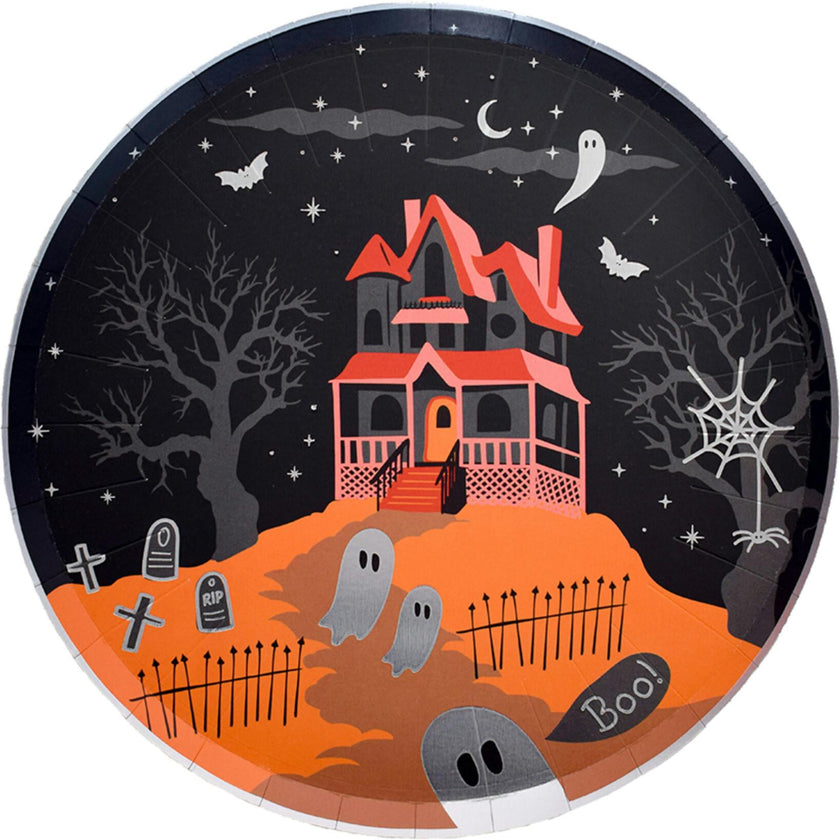 Trick or Treat Street Scene Large Plates