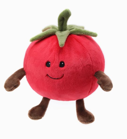 McHugs Shy Tomato Fruit Weighted Plush Animal 18cm