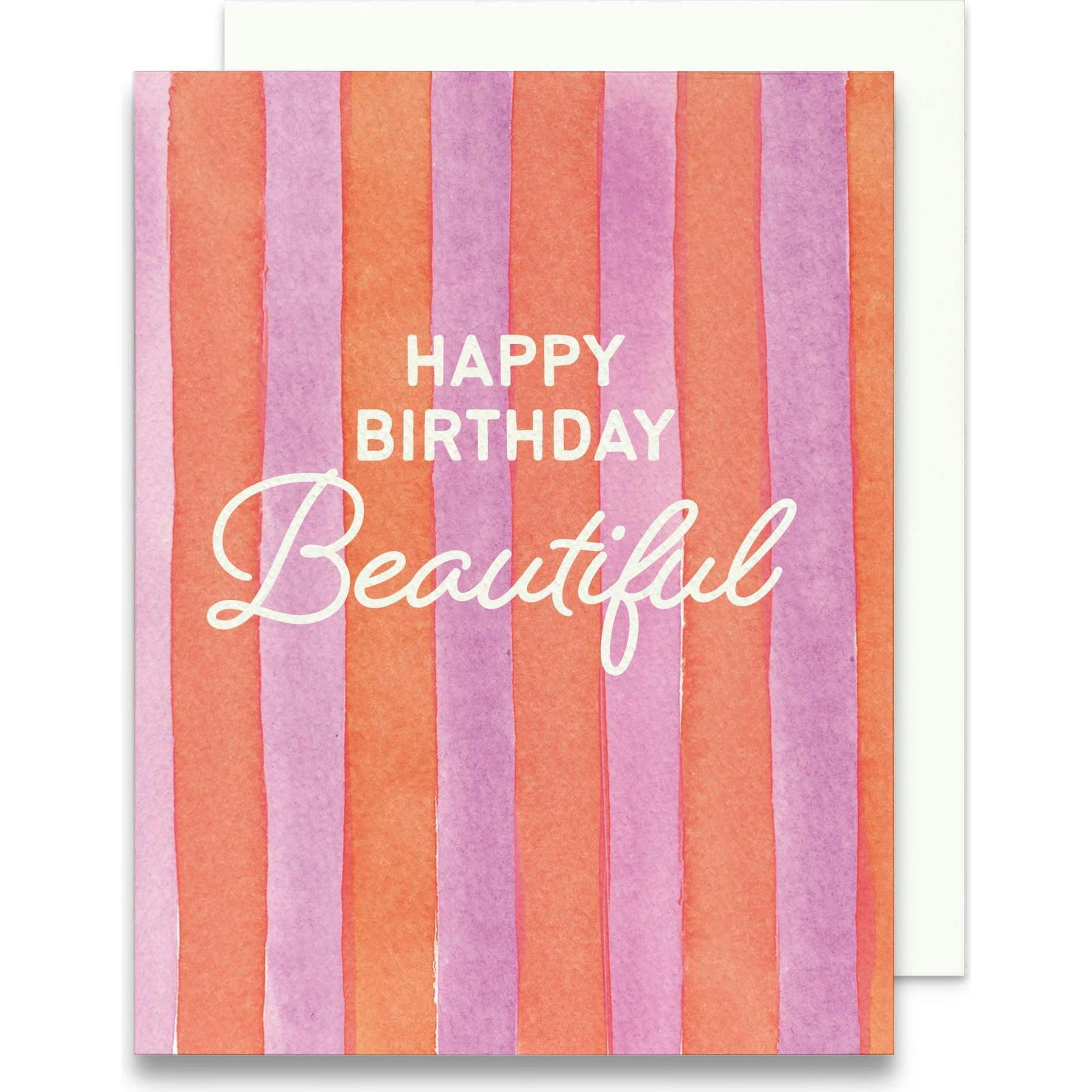 Happy Birthday Beautiful Greeting Card