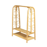Handcrafted - Belle Kids Montessori Clothing Rack (Natural) - Rattan Wicker
