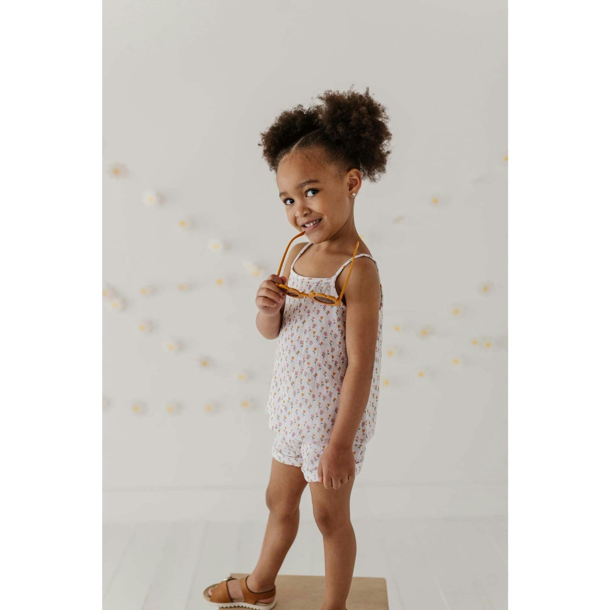 Girl's Gauze Tank & Short Set
