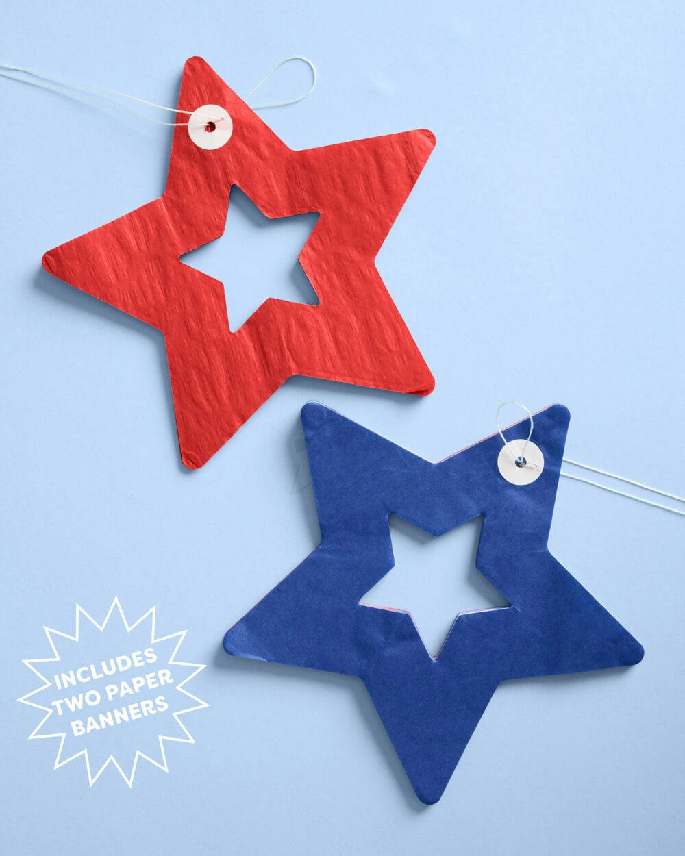 Star Spangled Banner - set of 2 paper banners