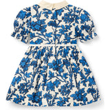 Floral Collar Dress, Blue
