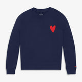 Women's fit 24/7 crop heart sweatshirt