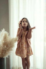 Floral Print Woven Dress Pink