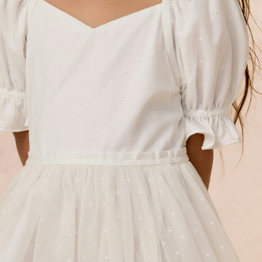 Mini Ballerina Dress in White
