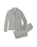 Women's Pima Pajama Set Set in Sage Geo
