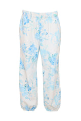 Kian Jogger Sweatpants in Blue Aquarelle Fleur