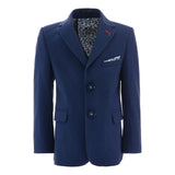 Navy Microdot Blazer