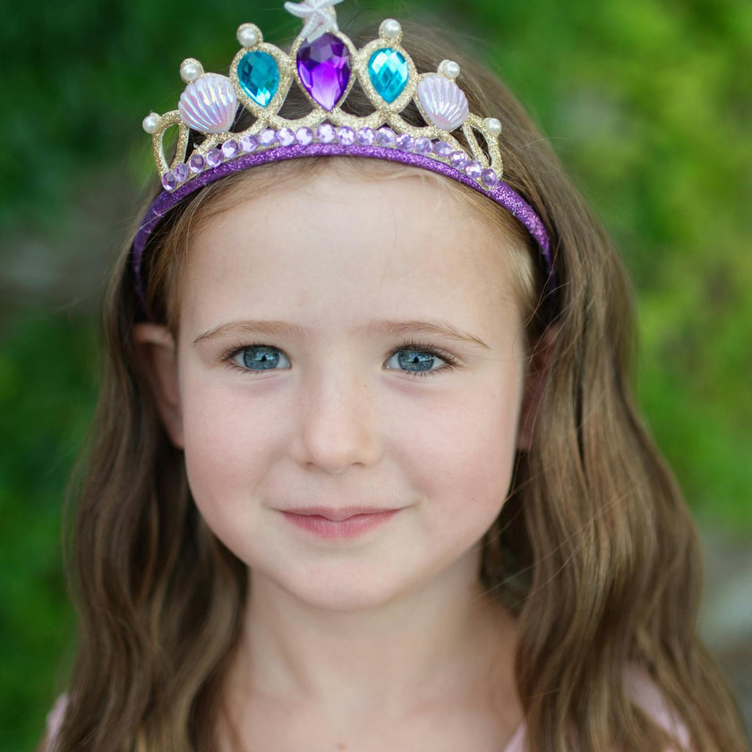 Mermaid Glimmer Skirt Set with Headband