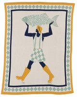 Un Beau Poisson Knit Blanket