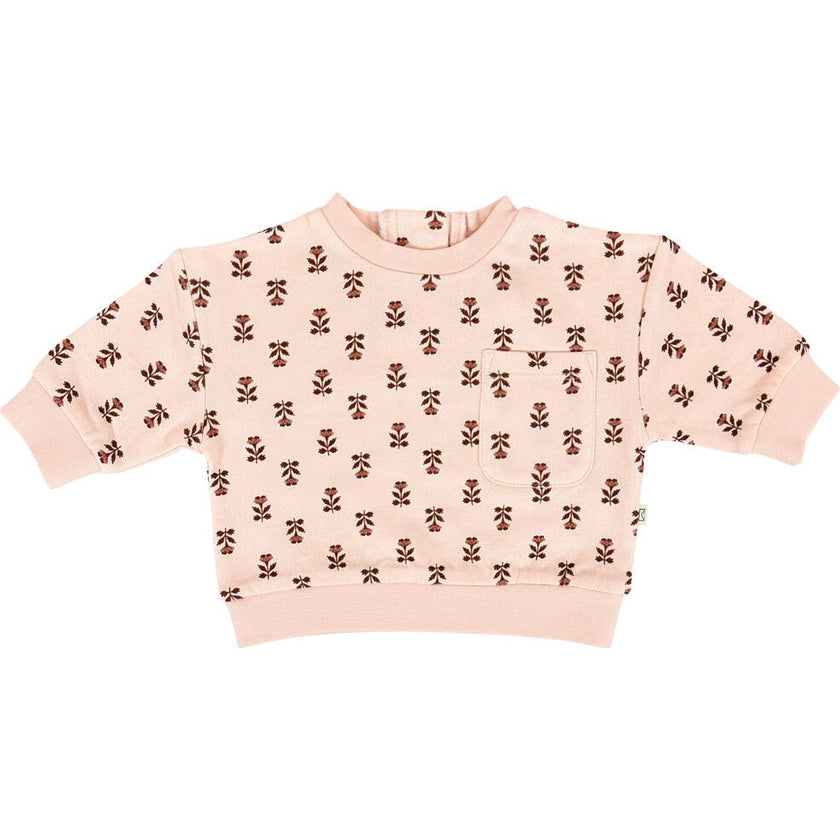 Fleece Sweatshirt in Wild Rose