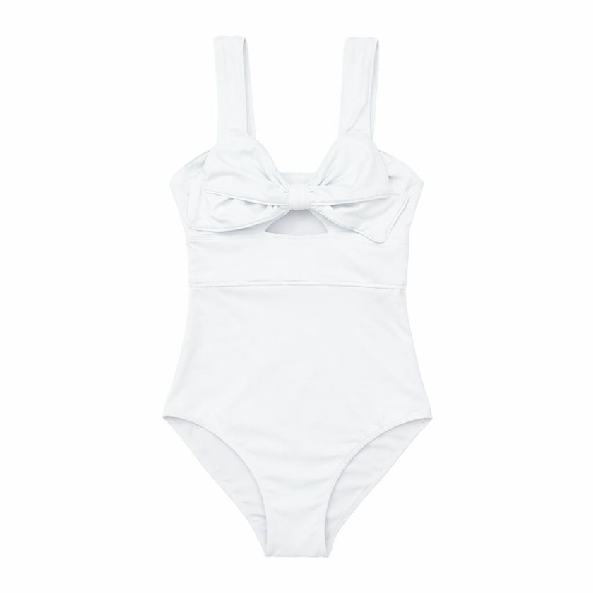 Brooke Bow One Piece in Classic White (Women's)