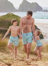 Mens Daddy & Me Swimshorts in Turtle