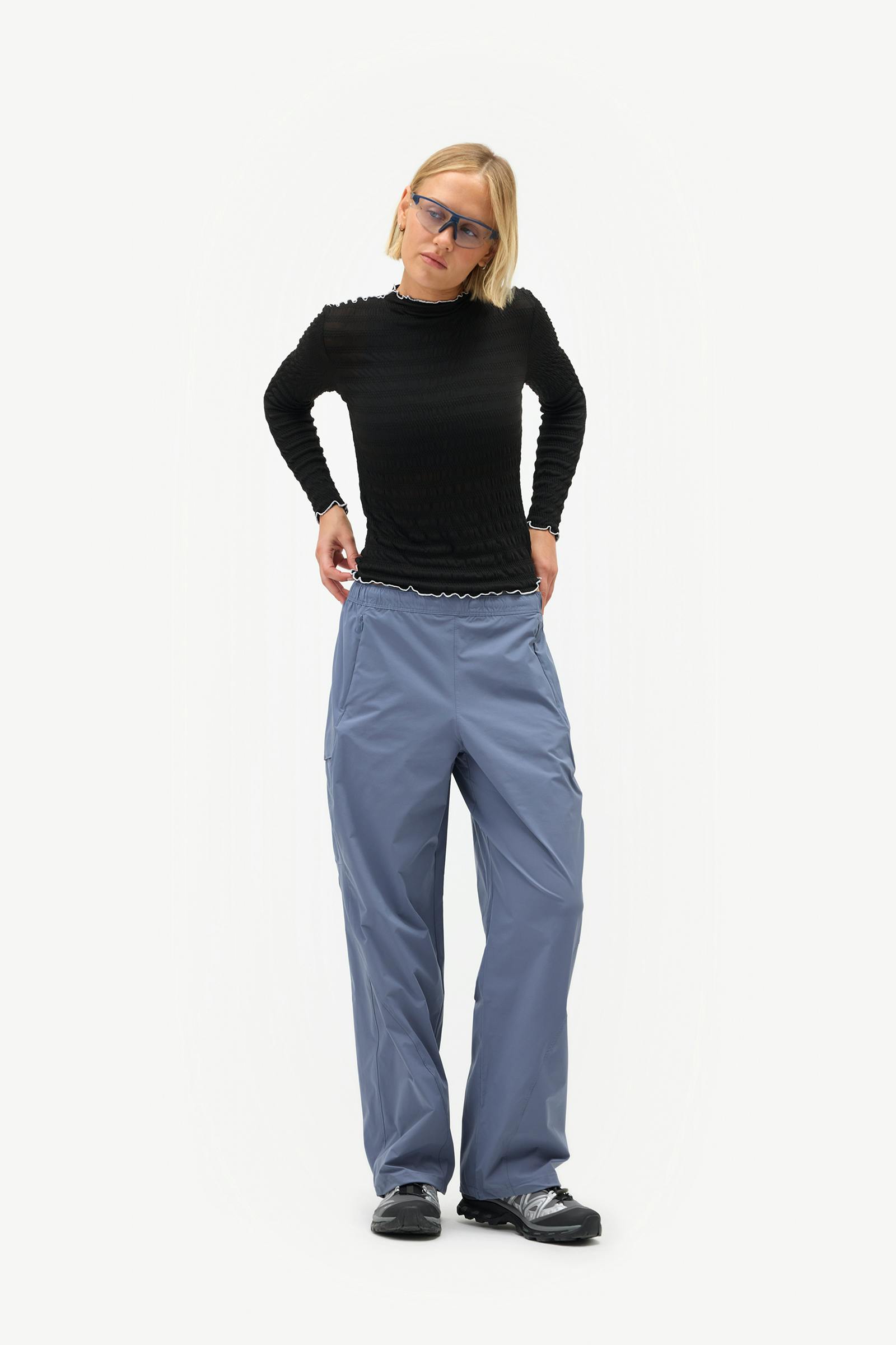 Ynes Long Sleeve Top, Black