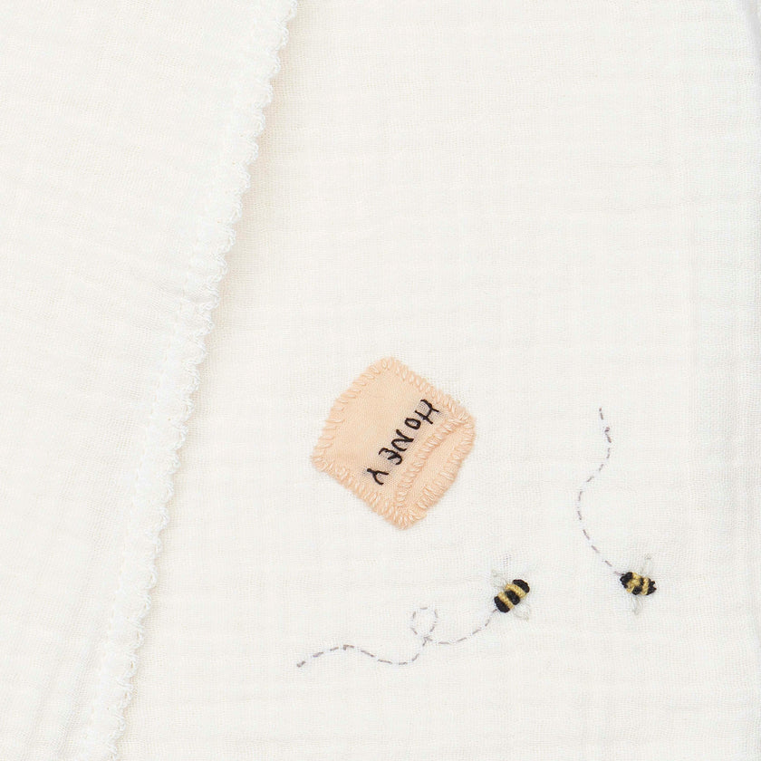 Swaddle W/ Embroidery