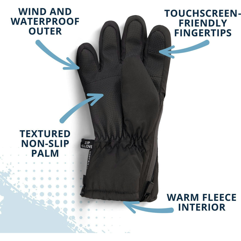 Winter & Ski Glove powered by ZIPGLOVE™ TECHNOLOGY