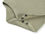 Tea Waffle Long Sleeve One Piece