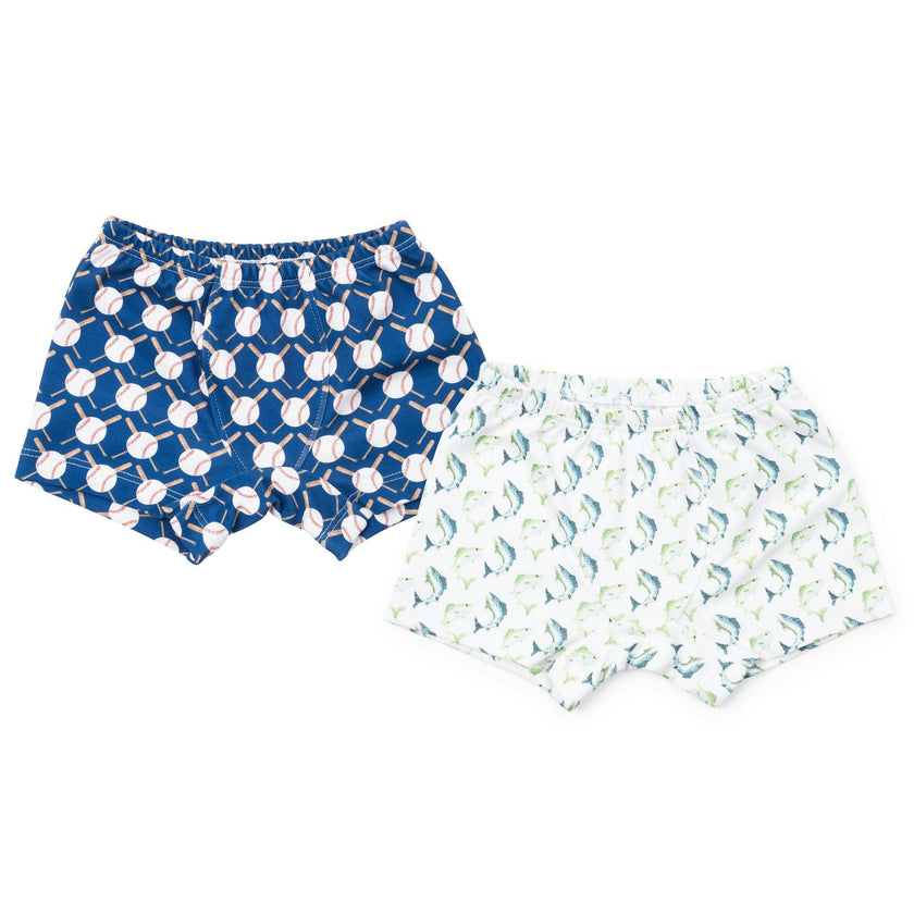 James Boys' Underwear Set - Jumping Trout/Up at Bat Baseball