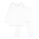 girls pink heart pima pajamas set