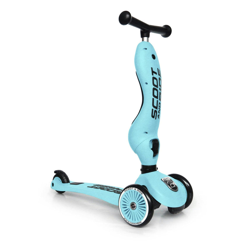 HighwayKick 1 Scooter and Ride On Toy Blueberry