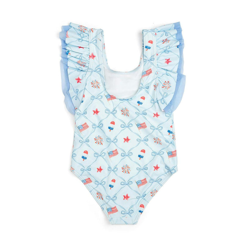 Patriotic Trellis Bathing Suit