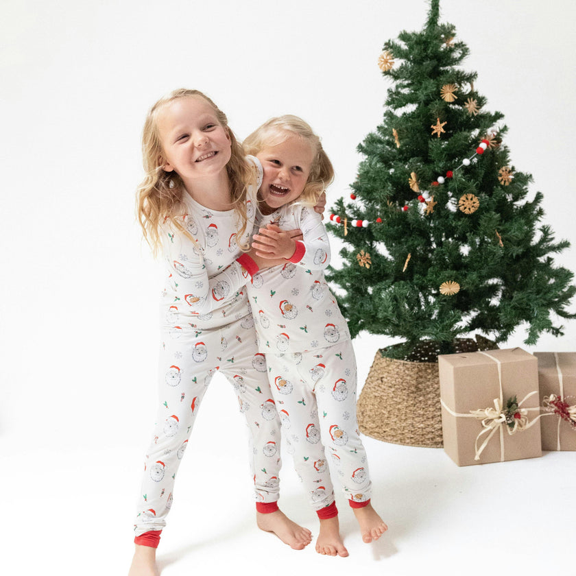 Vintage Santas - Long Sleeve Loungewear Set