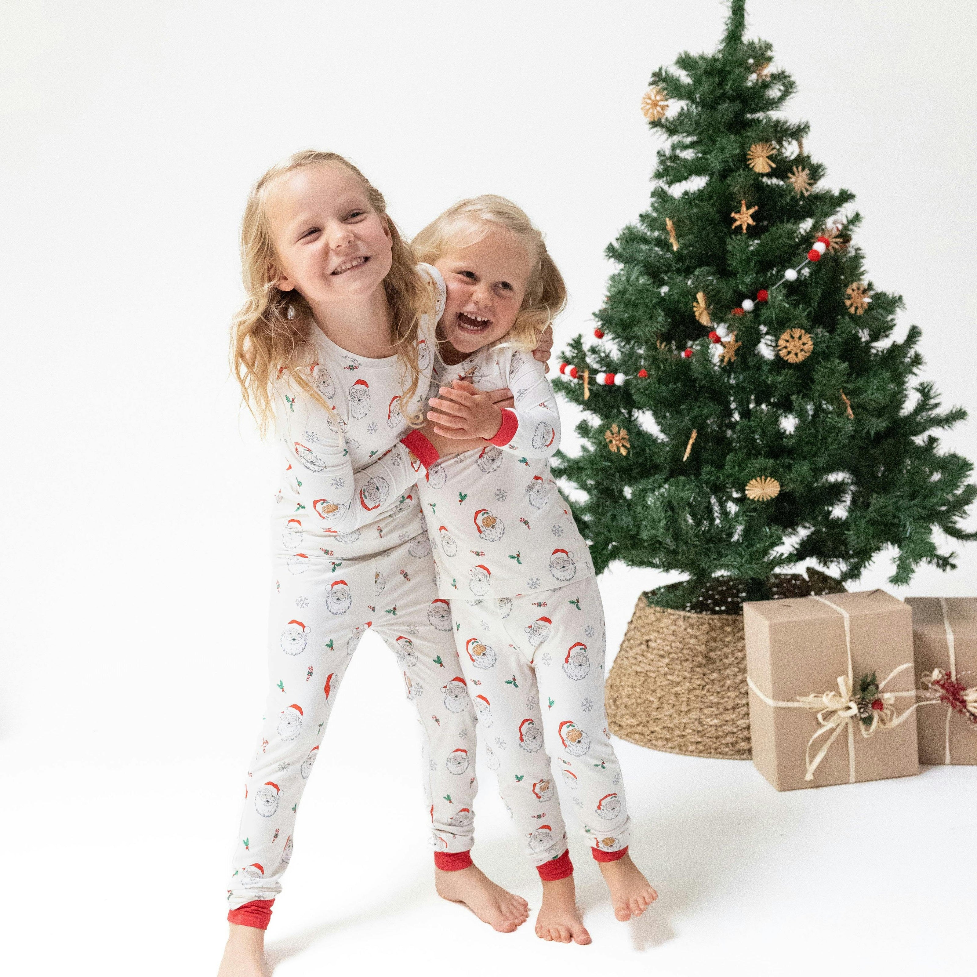 Vintage Santas - Long Sleeve Loungewear Set