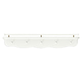 Liberty 31" Wall Shelf with Hooks in Warm White