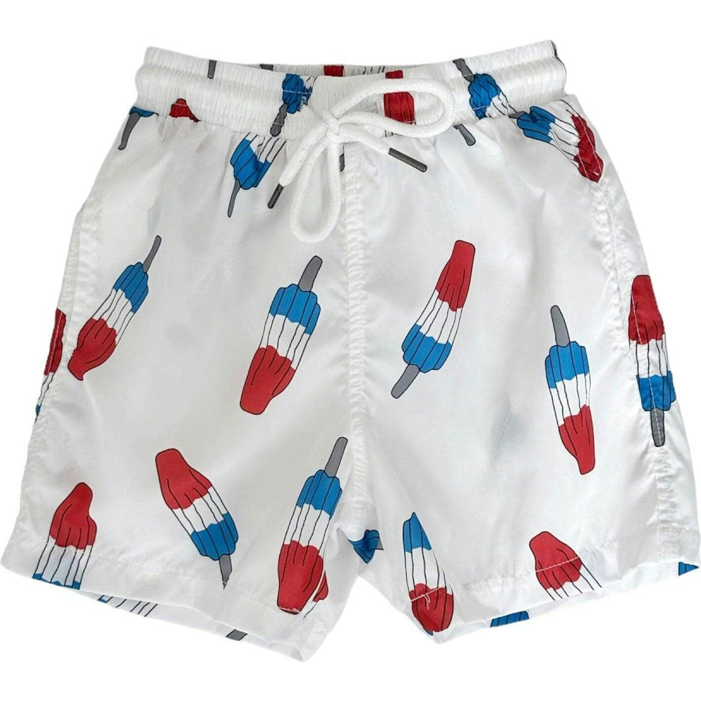 Bomb Pop Swim Shorts, Blue