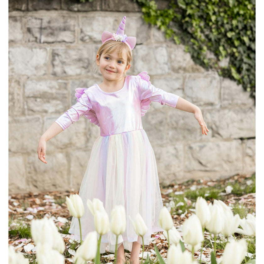 Alicorn Dress with Wings & Headband