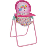 Baby Alive 6 Piece Doll Highchair Set - Pink & Rainbow
