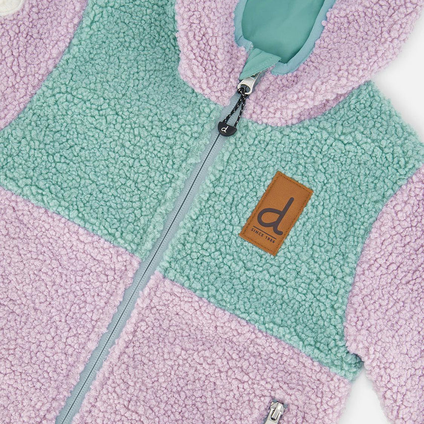 Reversible Mid-Season Jacket Pale Blue-Grey And Mauve