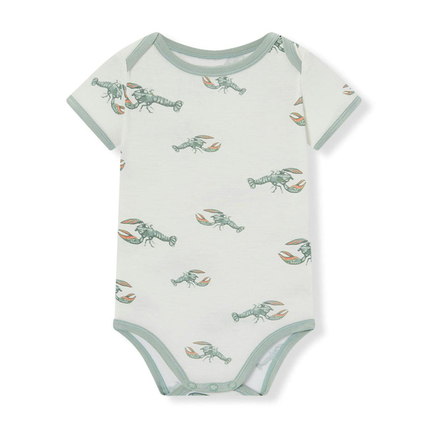 Mint Lobster Luxe Stretch Short Sleeve One Piece