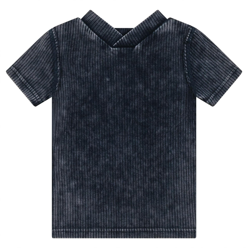 Distressed Ribbed Top