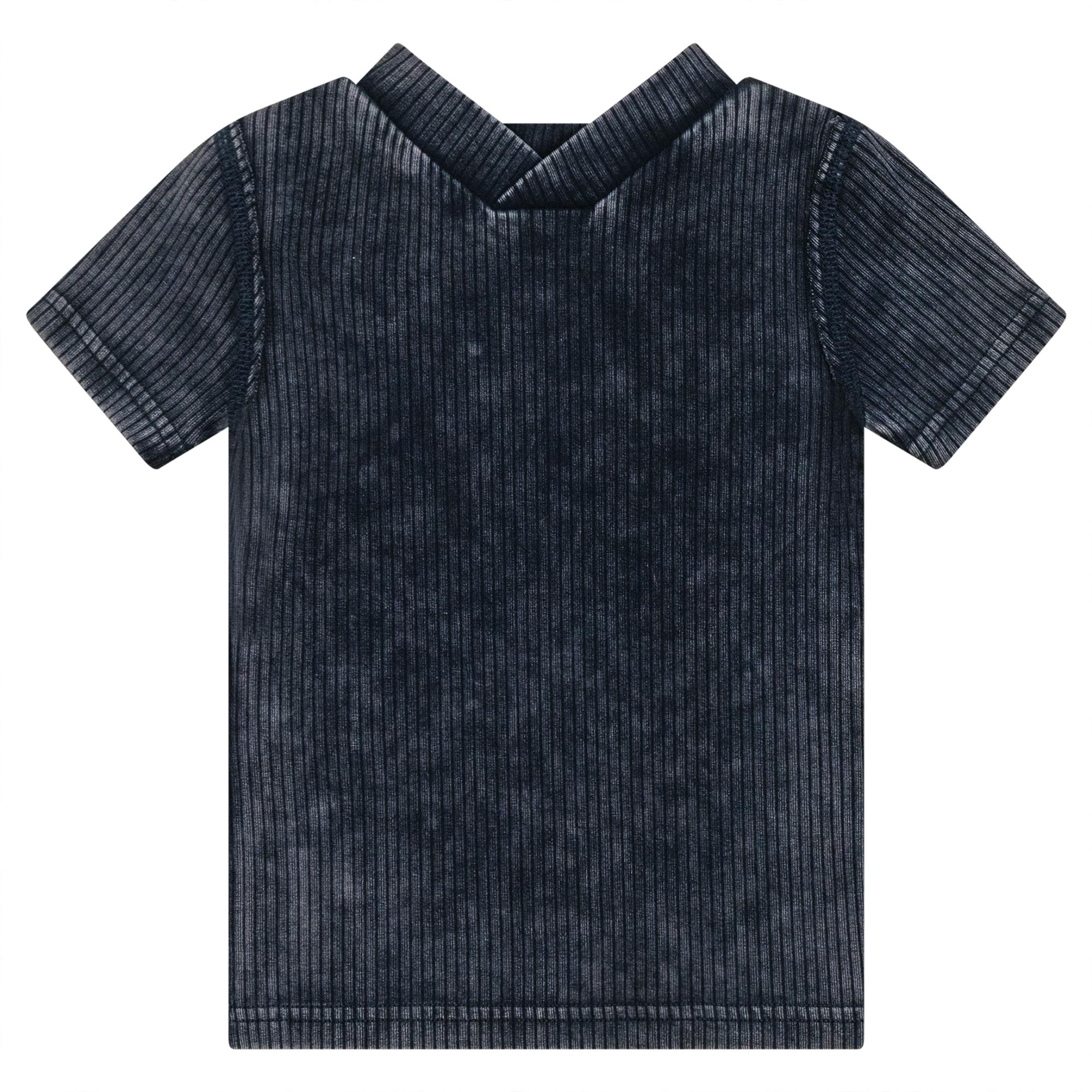 Distressed Ribbed Top