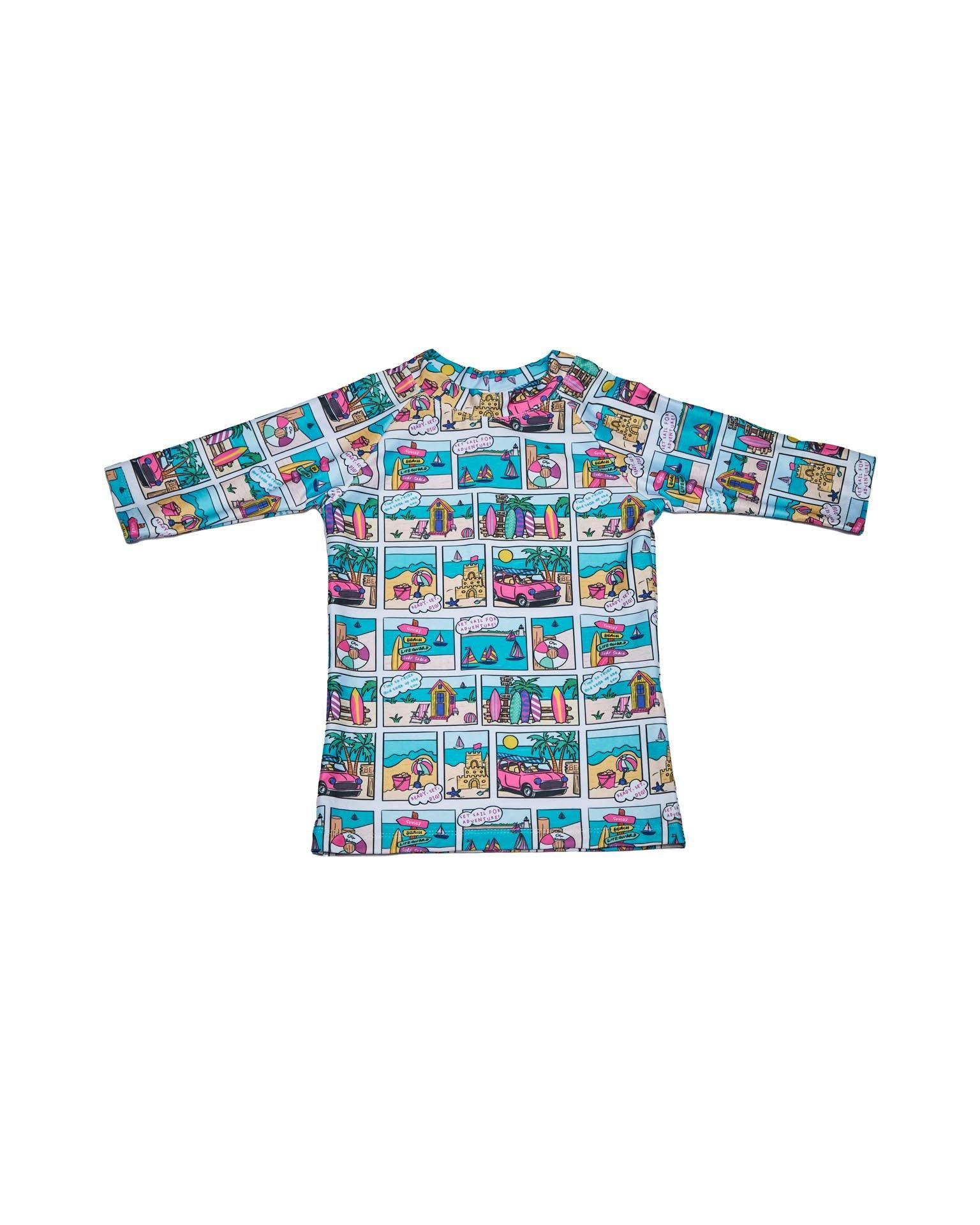 Boys Short Sleeve Rashie – UPF 50+ (Bondi)