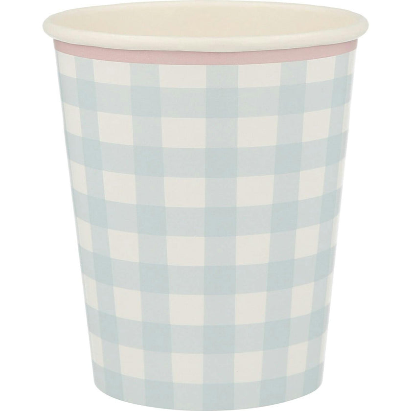 Gingham Cups
