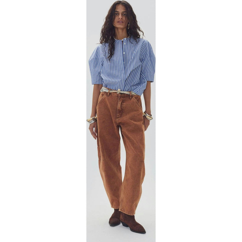 Ambar Denim Pants - Washed Caramel