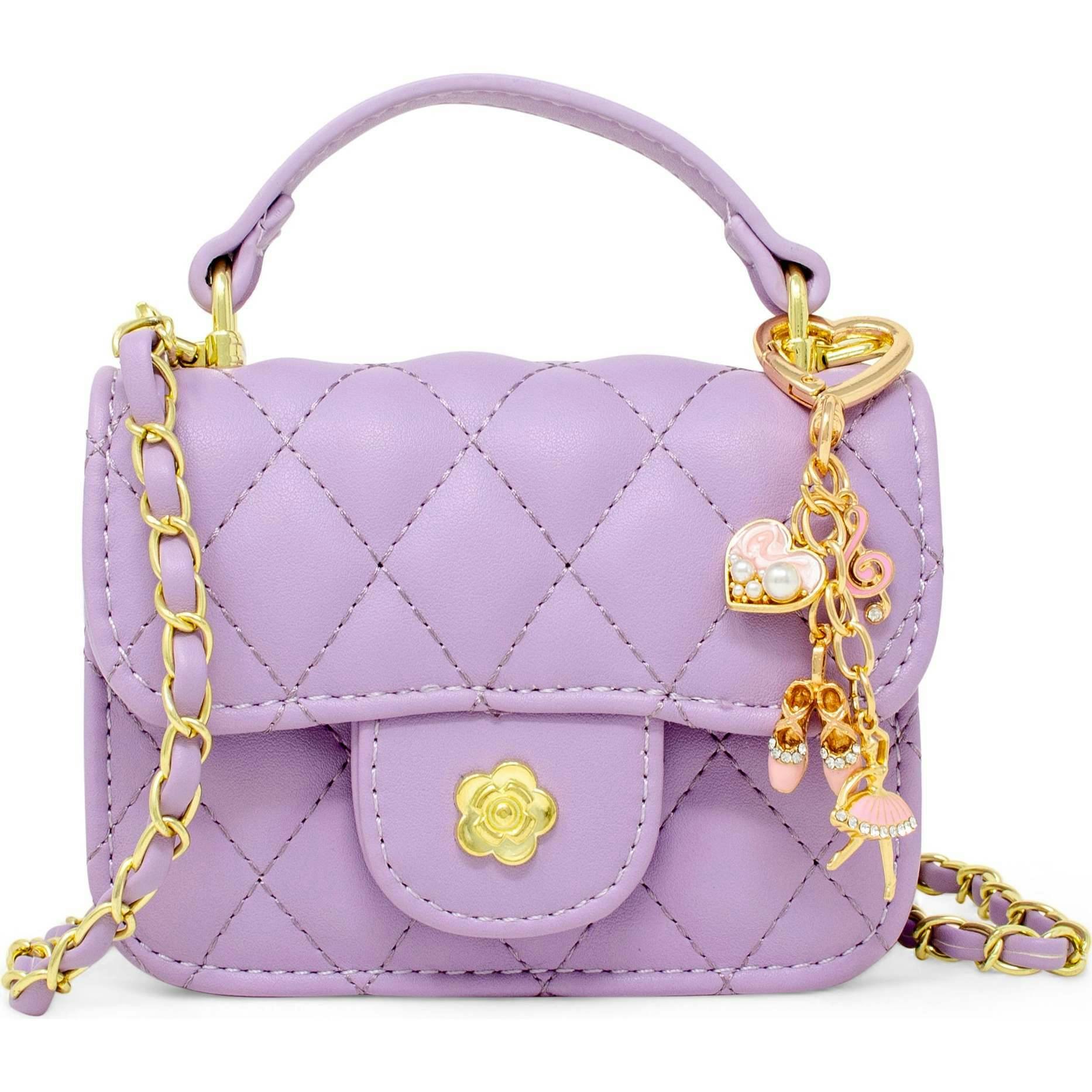 Tiny Quilted Ballet Charm Handbag