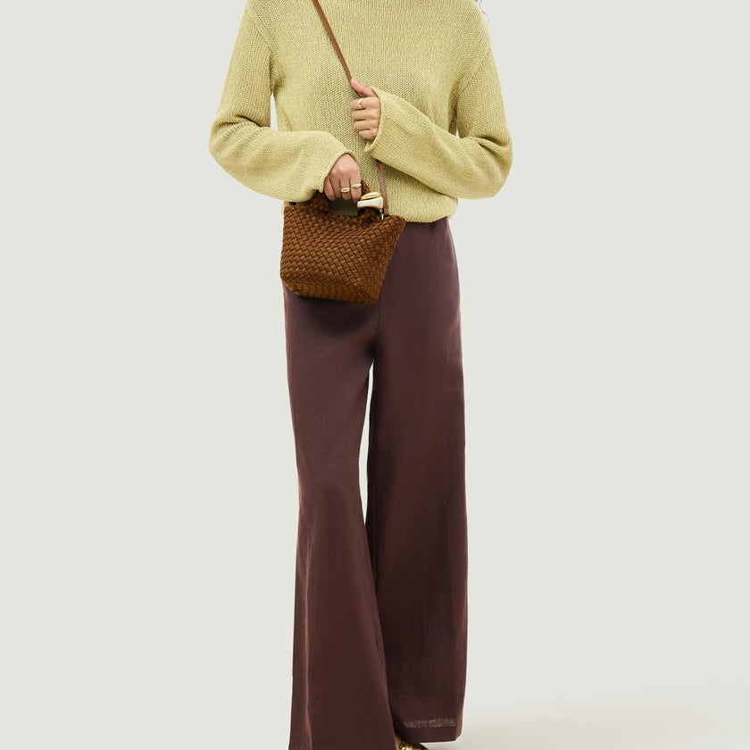 St. Barths Petit Tote Beads | Teak