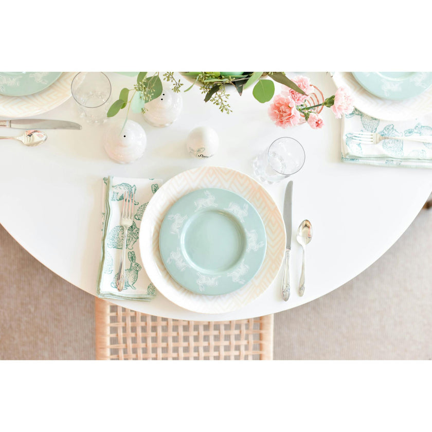 Speckled Rimmed 8 Salad Plate Sage