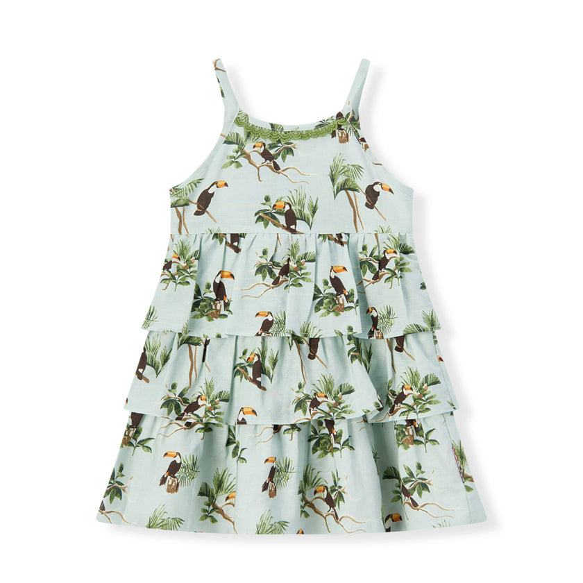 Blue Sky Linen Tiered Dress